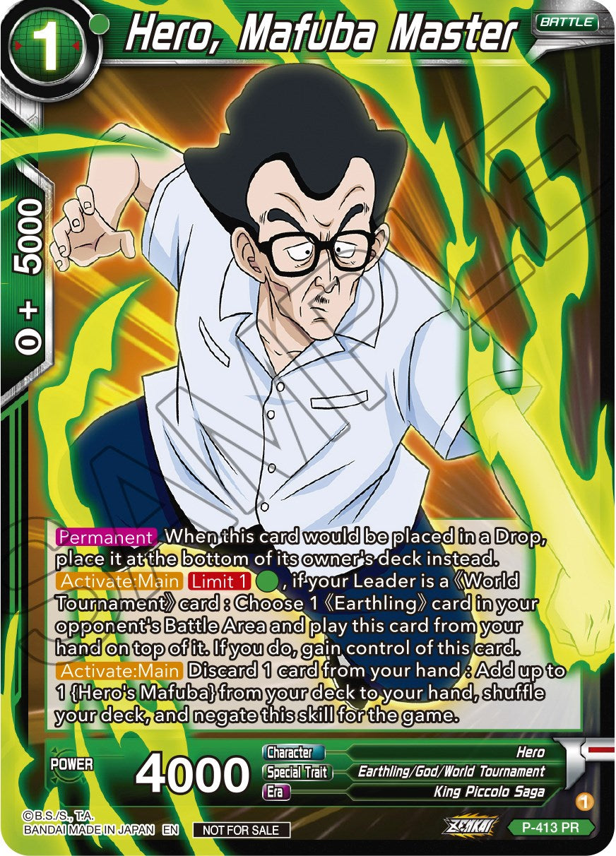 Hero, Mafuba Master (Zenkai Series Tournament Pack Vol.1) (P-413) [Tournament Promotion Cards] | Devastation Store