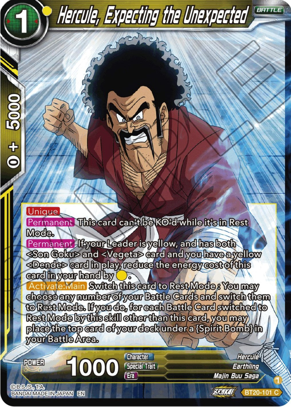 Hercule, Expecting the Unexpected (BT20-101) [Power Absorbed] | Devastation Store