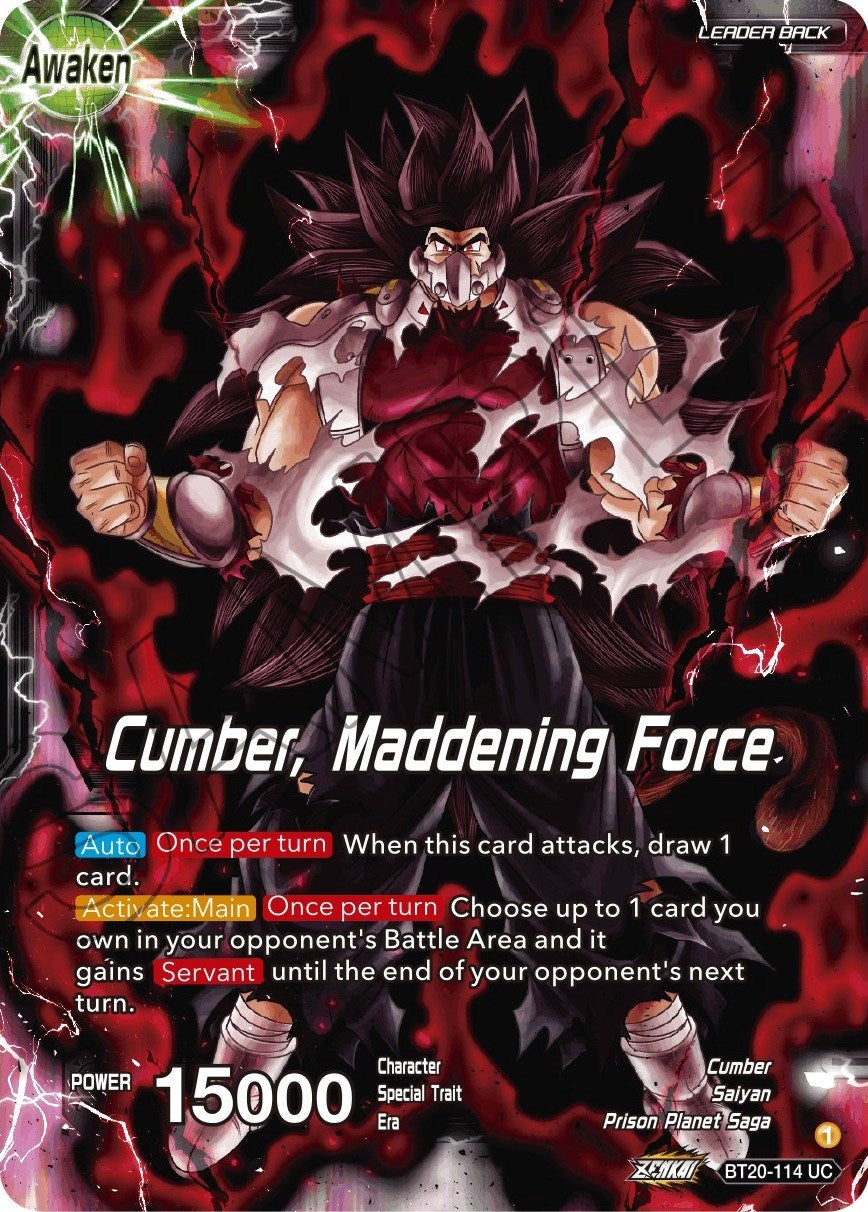 Evil Saiyan // Cumber, Maddening Force (BT20-114) [Power Absorbed] | Devastation Store