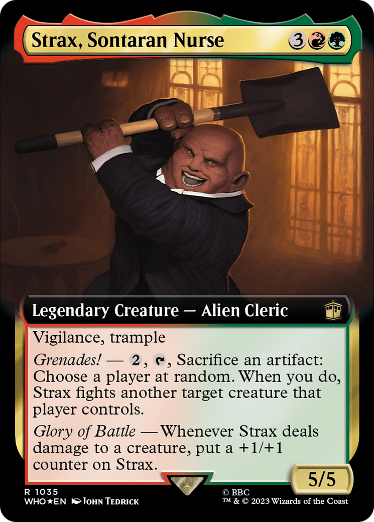 Strax, Sontaran Nurse (Extended Art) (Surge Foil) [Doctor Who] | Devastation Store