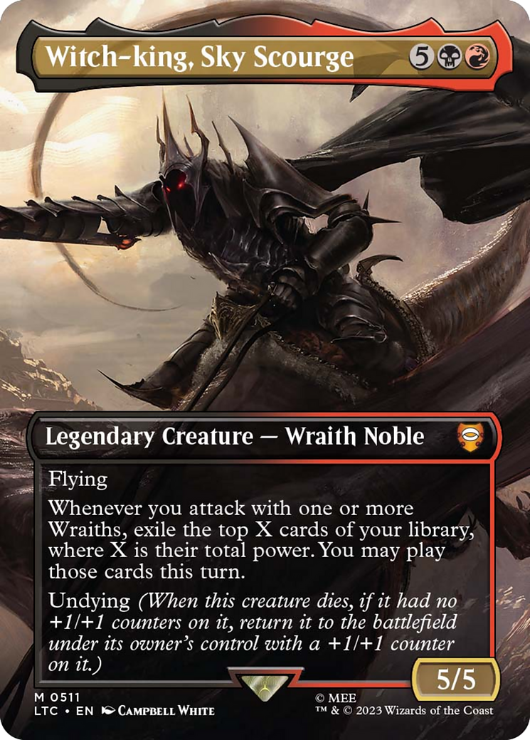 Witch-king, Sky Scourge (Borderless) [The Lord of the Rings: Tales of Middle-Earth Commander] | Devastation Store