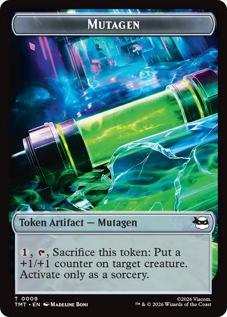 Ninja // Mutagen Double-Sided Token [Teenage Mutant Ninja Turtles Tokens] | Devastation Store