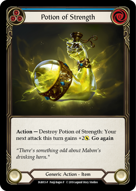 Potion of Strength [FAB013-P] (Promo)  1st Edition Cold Foil | Devastation Store