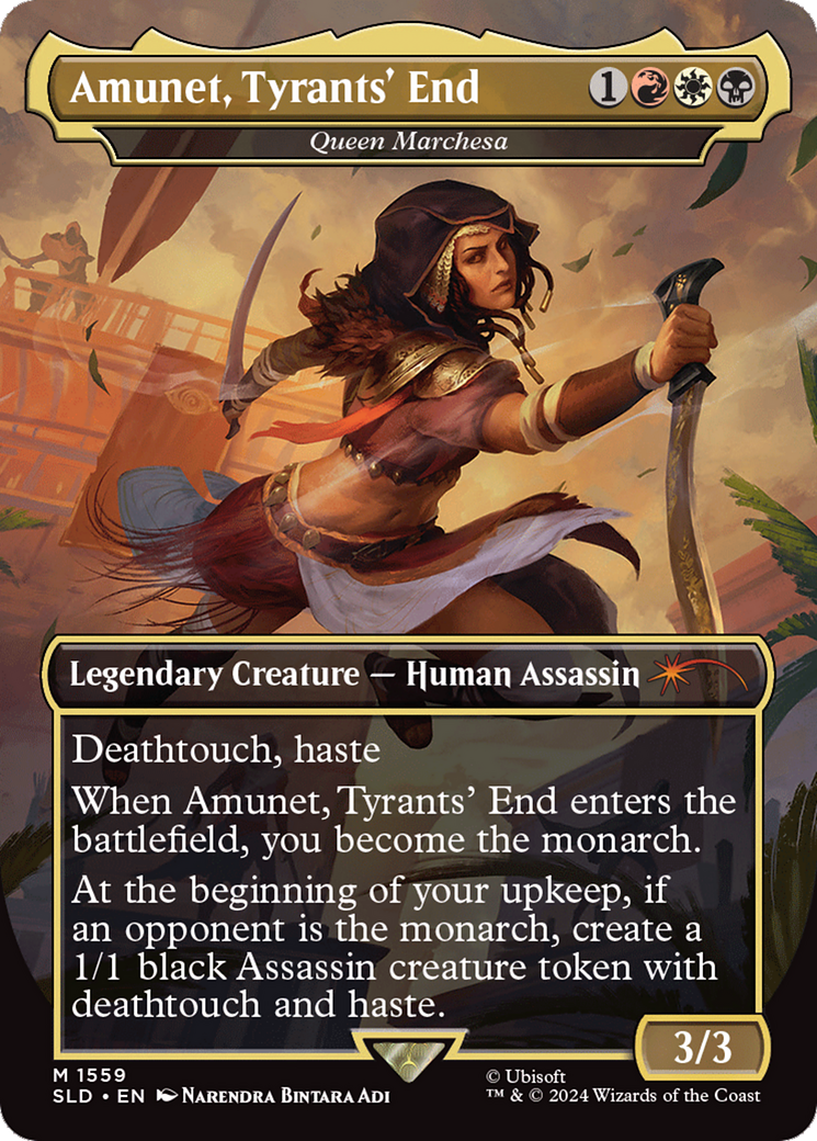 Amunet, Tyrants' End - Queen Marchesa (Rainbow Foil) [Secret Lair Drop Series] | Devastation Store