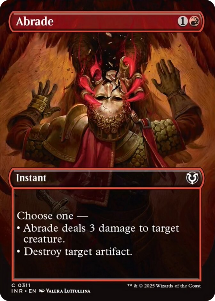 Abrade (Borderless) [Innistrad Remastered] | Devastation Store