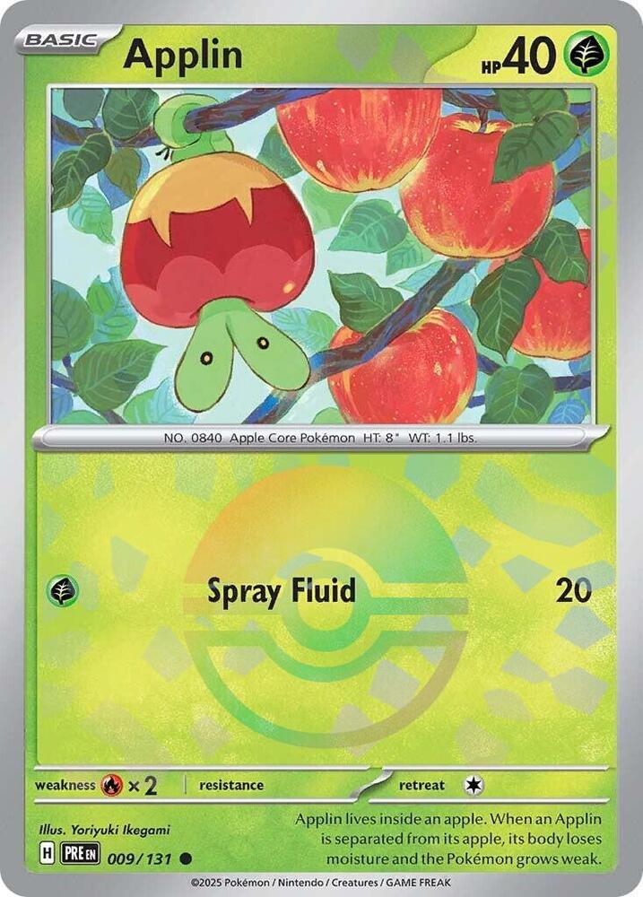 Applin (009/131) (Poke Ball Pattern) [Scarlet & Violet: Prismatic Evolutions] | Devastation Store
