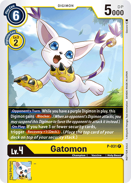 Gatomon [P-031] [Promotional Cards] | Devastation Store