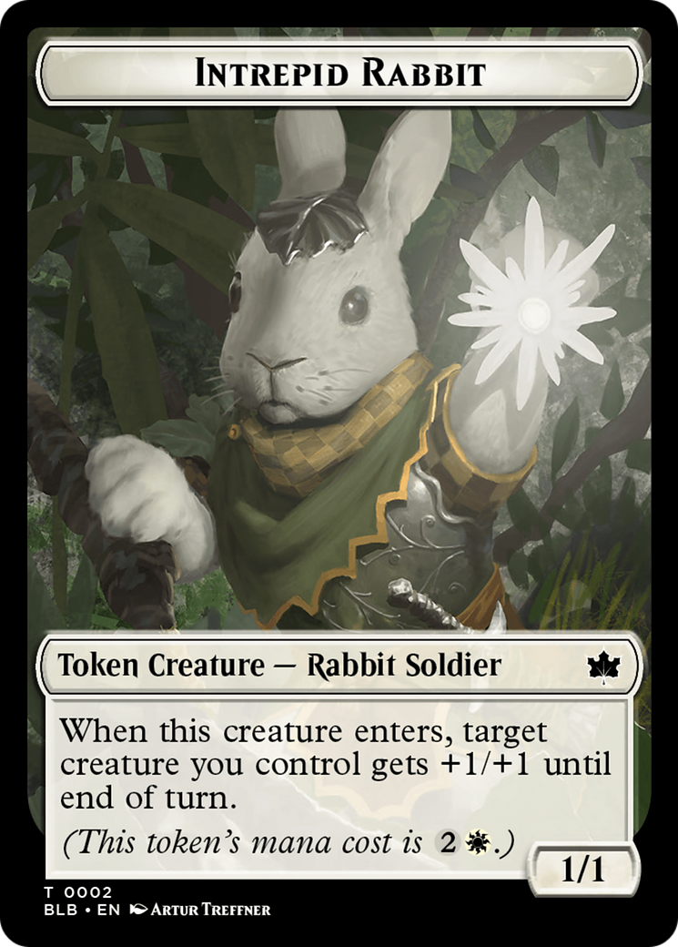 Intrepid Rabbit Token [Bloomburrow Tokens] | Devastation Store