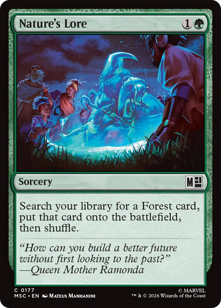 Nature's Lore (Surge Foil) [Marvel Super Heroes Commander] | Devastation Store