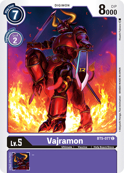 Vajramon [BT5-077] [Battle of Omni] | Devastation Store