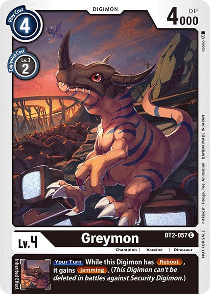 Greymon [BT2-057] (Official Tournament Pack Vol.3) [Release Special Booster Promos] | Devastation Store