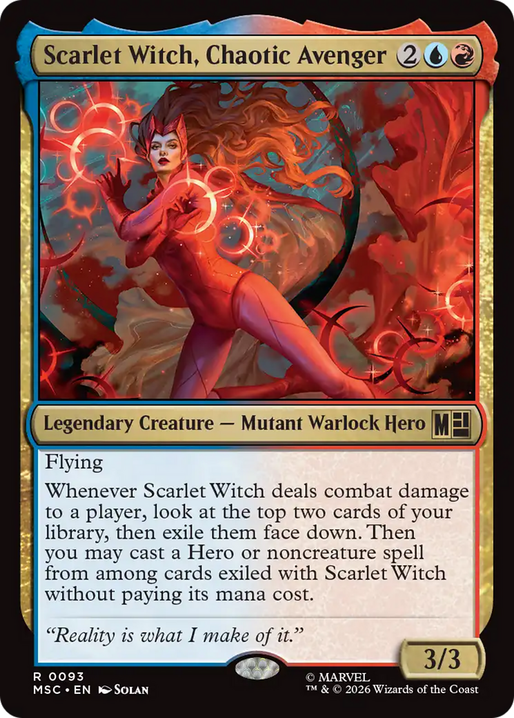 Scarlet Witch, Chaotic Avenger (Surge Foil) [Marvel Super Heroes Commander] | Devastation Store