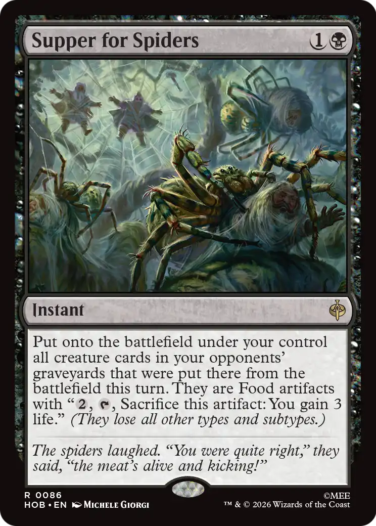 Supper for Spiders [The Hobbit] | Devastation Store