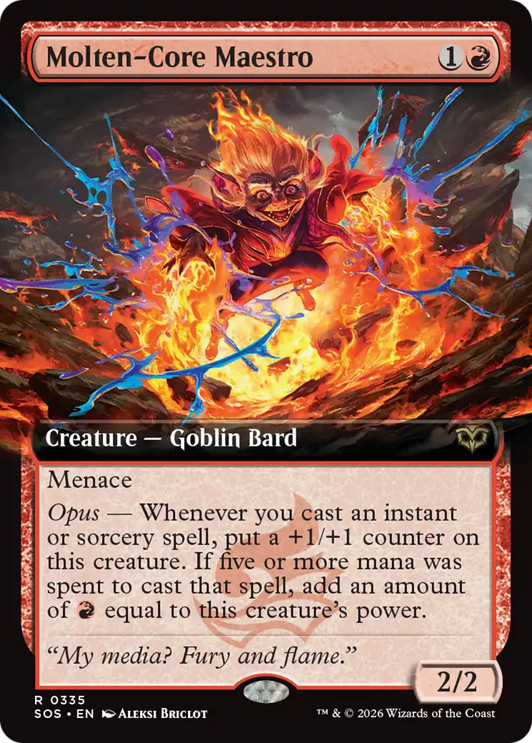 Molten-Core Maestro (Extended Art) [Secrets of Strixhaven] | Devastation Store