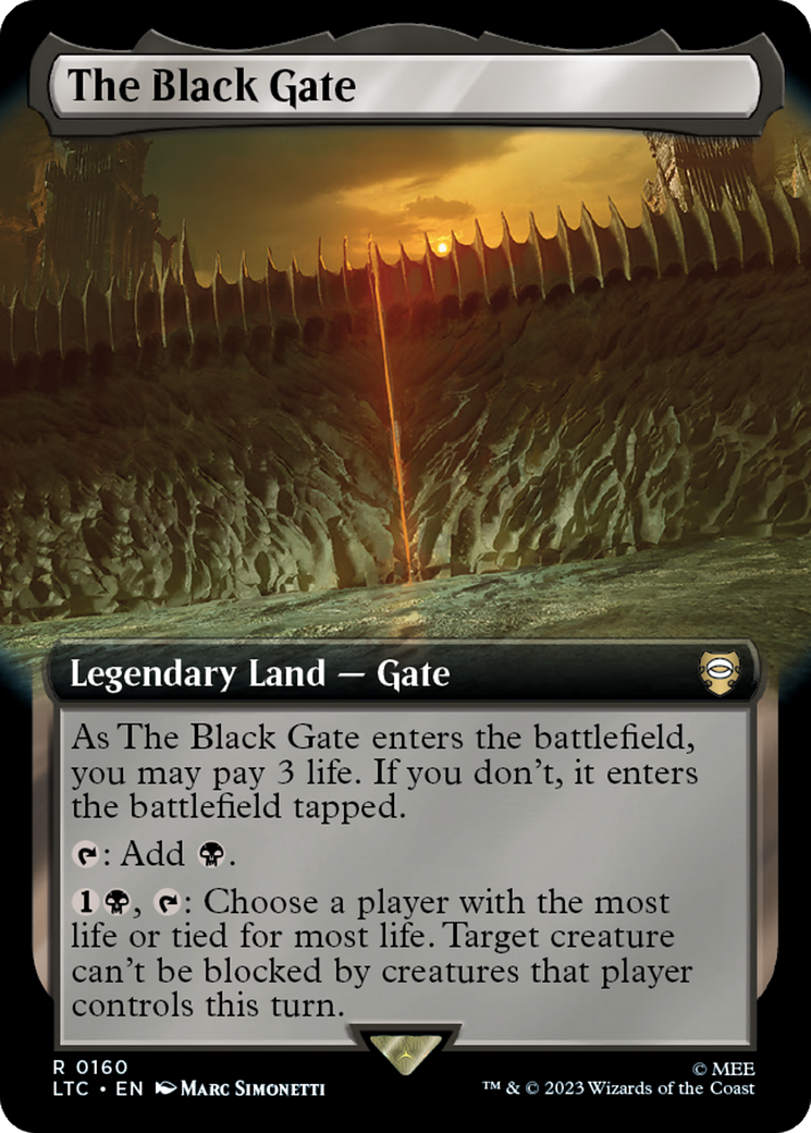The Black Gate (Extended Art) [The Lord of the Rings: Tales of Middle-Earth Commander] | Devastation Store