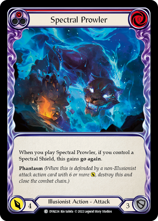 Spectral Prowler (Red) [DYN224] (Dynasty)  Rainbow Foil | Devastation Store