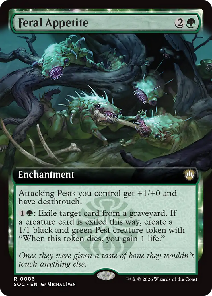 Feral Appetite (Extended Art) [Secrets of Strixhaven Commander] | Devastation Store