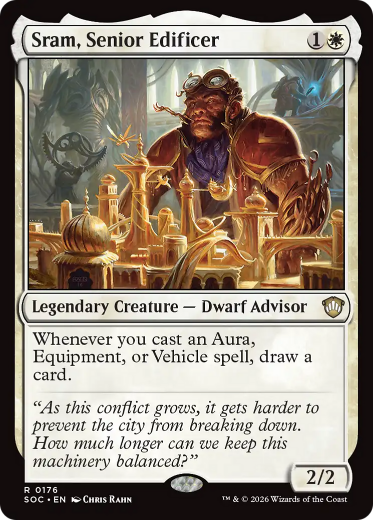 Sram, Senior Edificer [Secrets of Strixhaven Commander] | Devastation Store