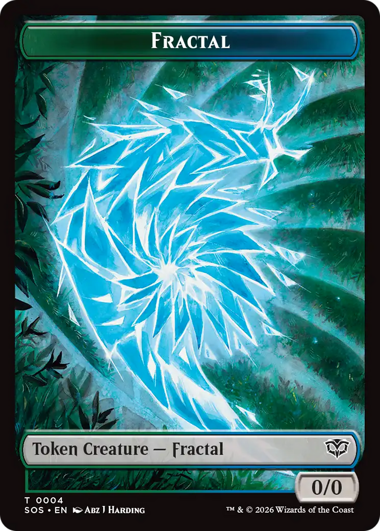 Fractal (0004) // Pest (0008) Double-Sided Token [Secrets of Strixhaven Tokens] | Devastation Store