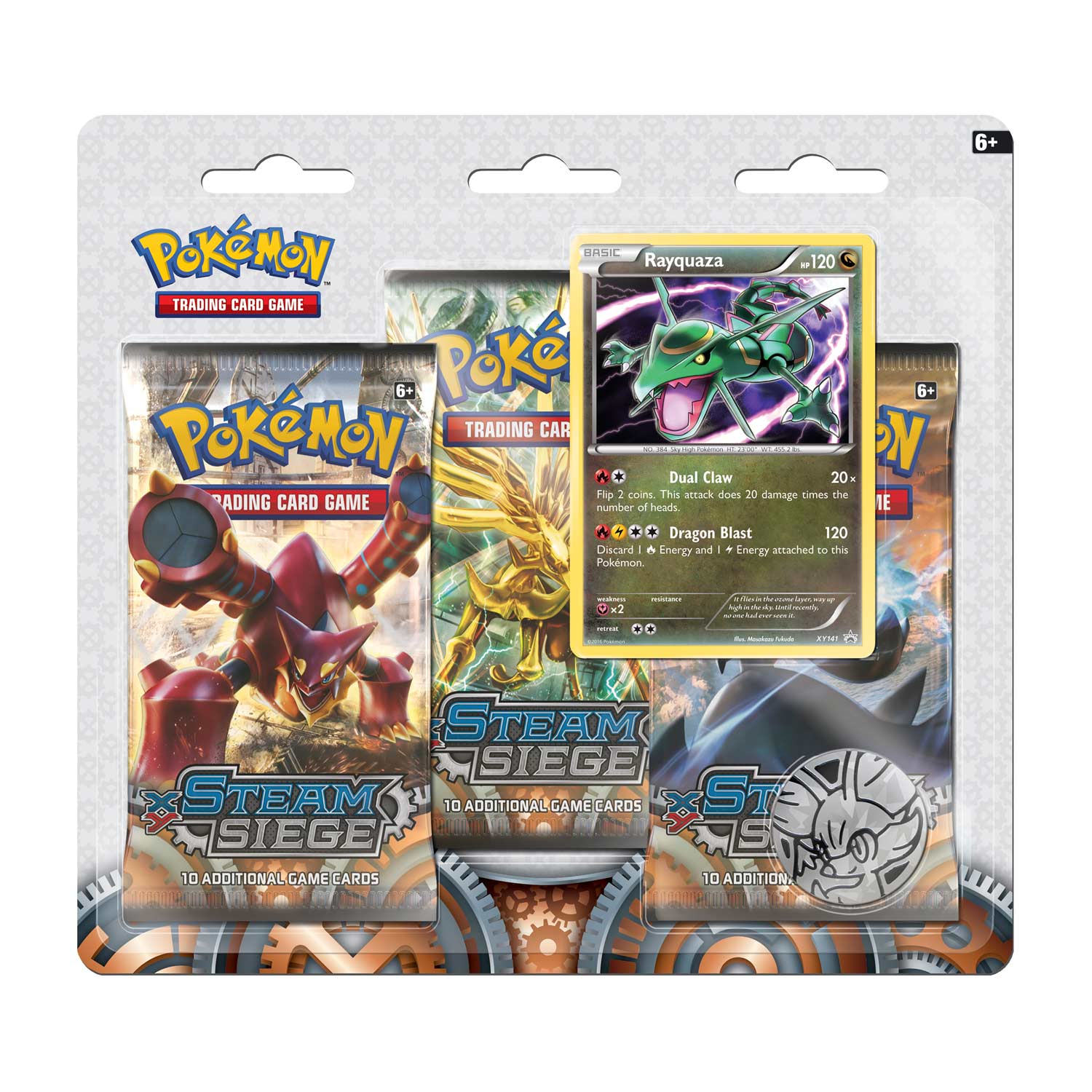 XY: Steam Siege - 3-Pack Blister (Rayquaza) | Devastation Store