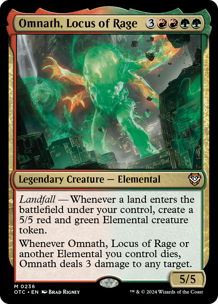 Omnath, Locus of Rage [Outlaws of Thunder Junction Commander] | Devastation Store