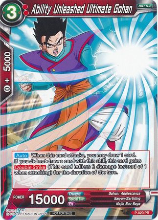 Ability Unleashed Ultimate Gohan (P-020) [Promotion Cards] | Devastation Store