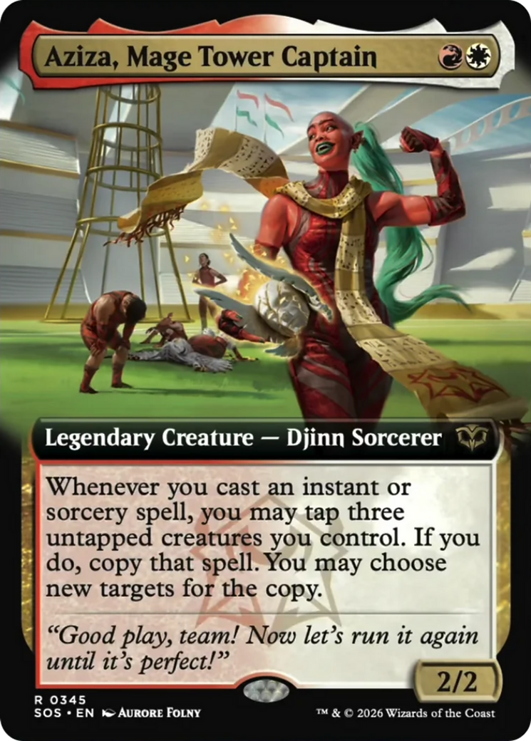 Aziza, Mage Tower Captain (Extended Art) [Secrets of Strixhaven] | Devastation Store