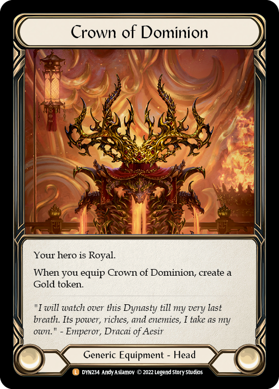 Crown of Dominion [DYN234] (Dynasty)  Cold Foil | Devastation Store