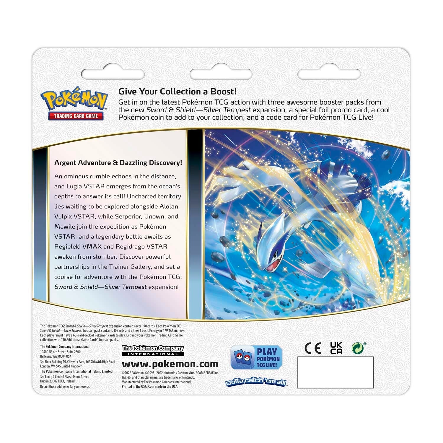 Sword & Shield: Silver Tempest - 3-Pack Blisters (Togetic) | Devastation Store