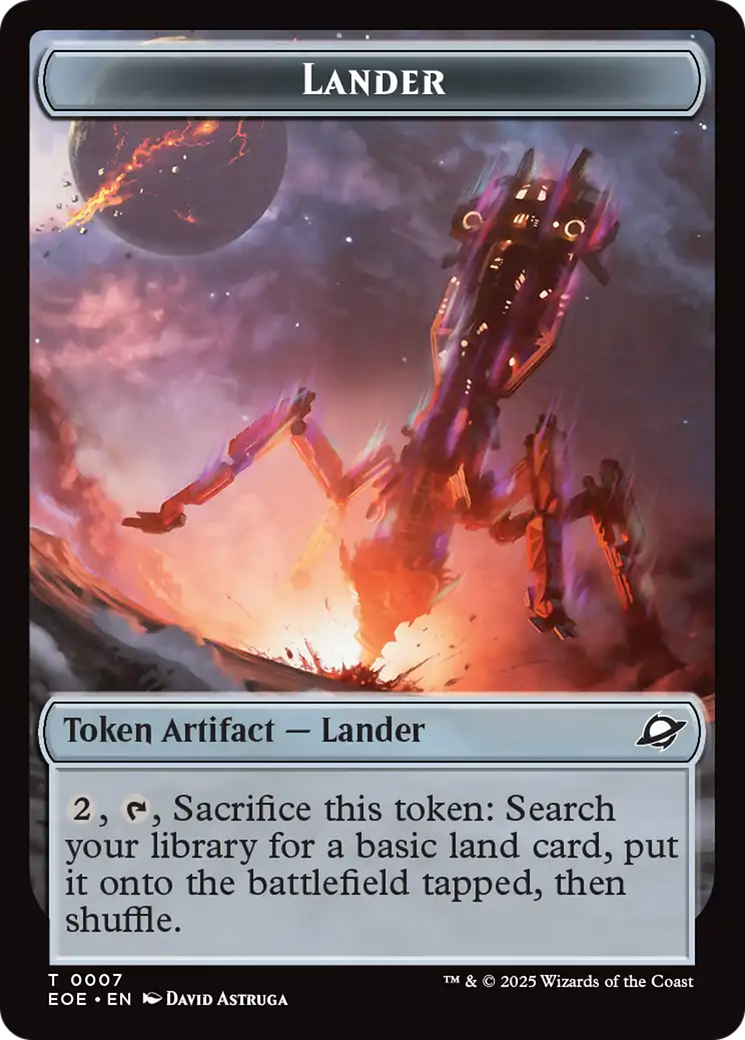 Robot // Lander (0007) Double-Sided Token [Edge of Eternities Tokens] | Devastation Store