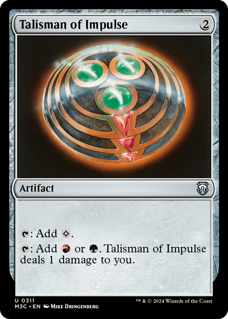 Talisman of Impulse (Ripple Foil) [Modern Horizons 3 Commander] | Devastation Store
