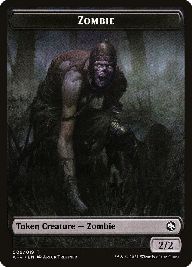 Zombie // Dog Illusion Double-Sided Token [Dungeons & Dragons: Adventures in the Forgotten Realms Tokens] | Devastation Store