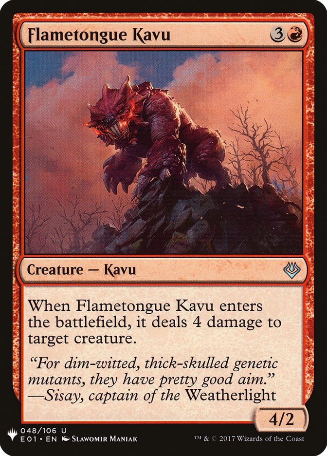 Flametongue Kavu [Mystery Booster] | Devastation Store