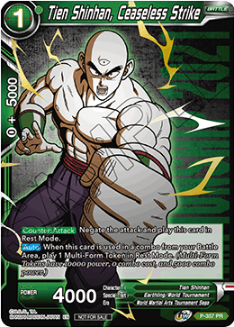 Tien Shinhan, Ceaseless Strike (Gold Stamped) (P-357) [Tournament Promotion Cards] | Devastation Store