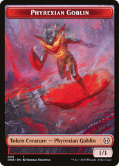 Phyrexian Goblin // The Hollow Sentinel Double-Sided Token [Phyrexia: All Will Be One Tokens] | Devastation Store