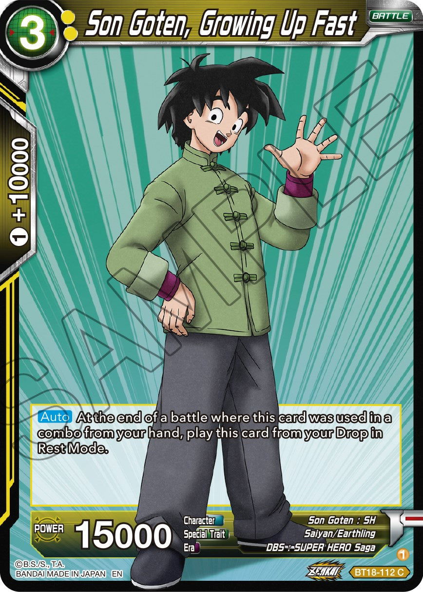 Son Goten, Growing Up Fast (BT18-112) [Dawn of the Z-Legends] | Devastation Store