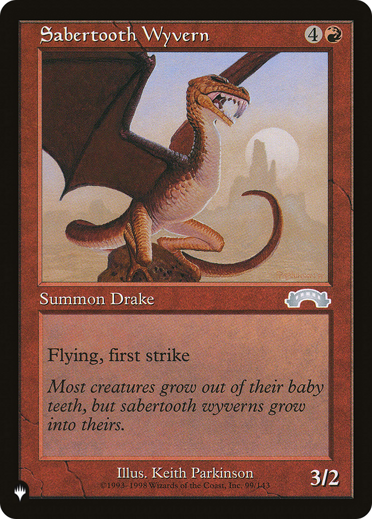 Sabertooth Wyvern [The List Reprints] | Devastation Store