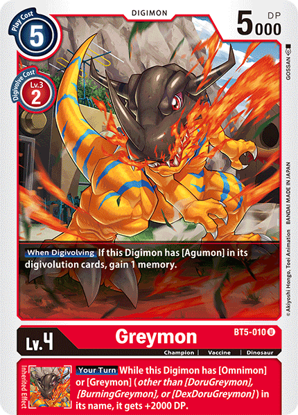 Greymon [BT5-010] [Battle of Omni] | Devastation Store