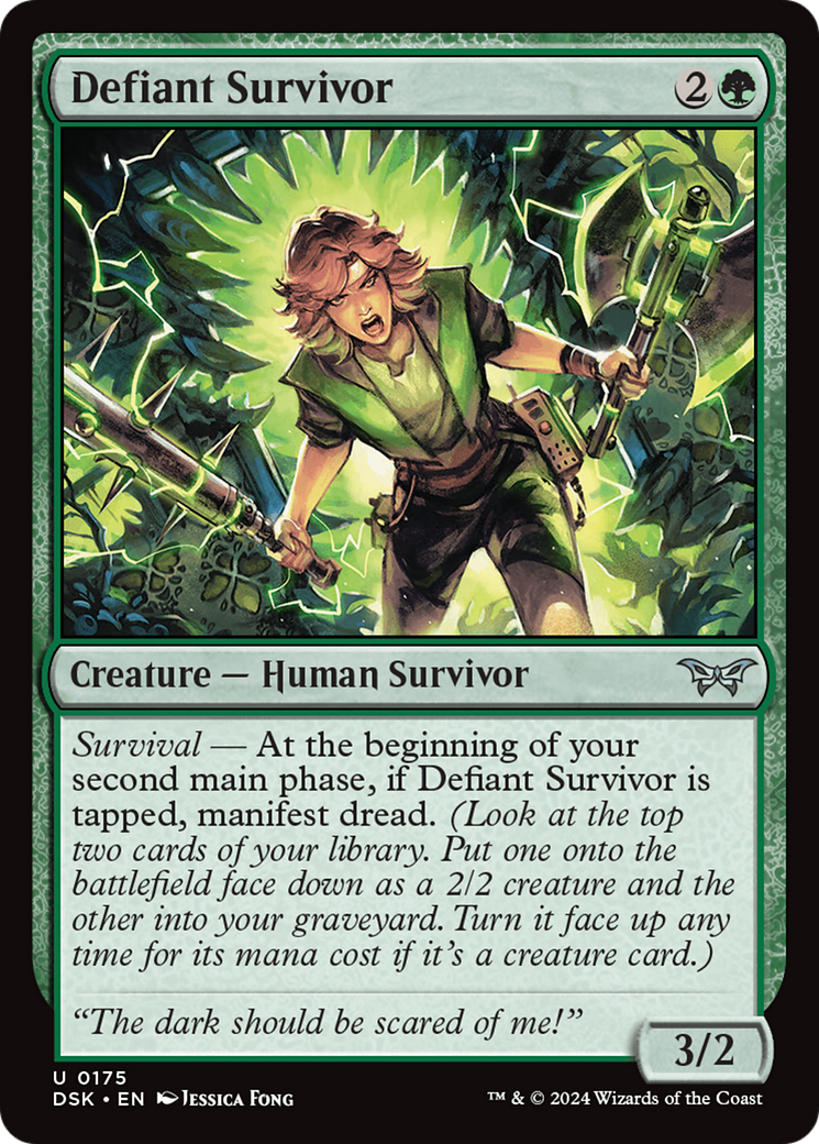 Defiant Survivor [Duskmourn: House of Horror] | Devastation Store