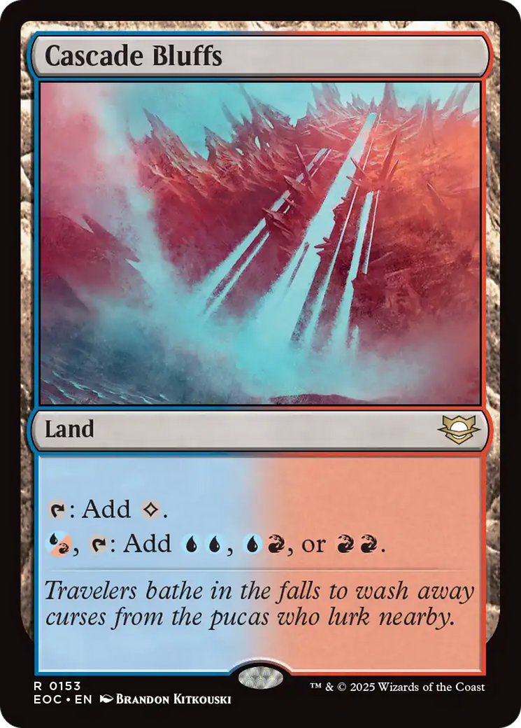 Cascade Bluffs [Edge of Eternities Commander] | Devastation Store