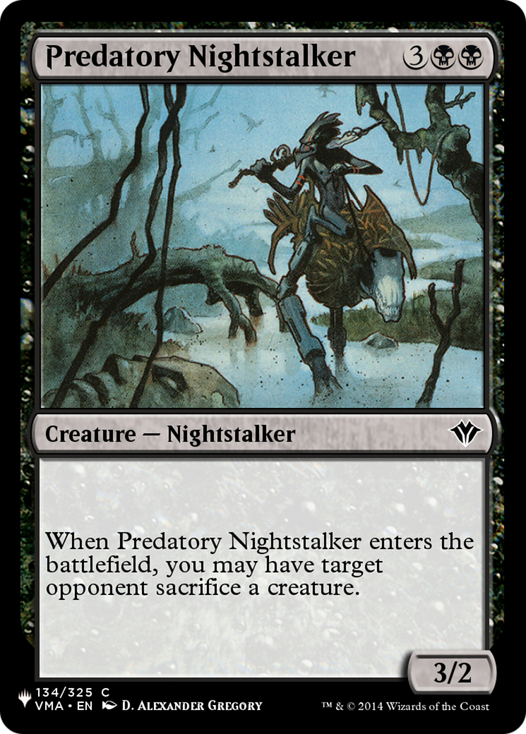 Predatory Nightstalker [The List Reprints] | Devastation Store