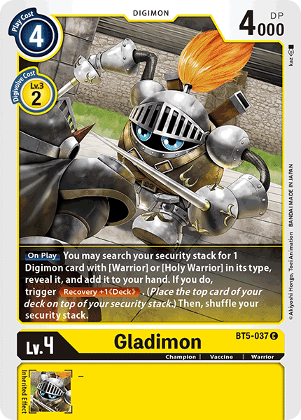 Gladimon [BT5-037] [Battle of Omni] | Devastation Store