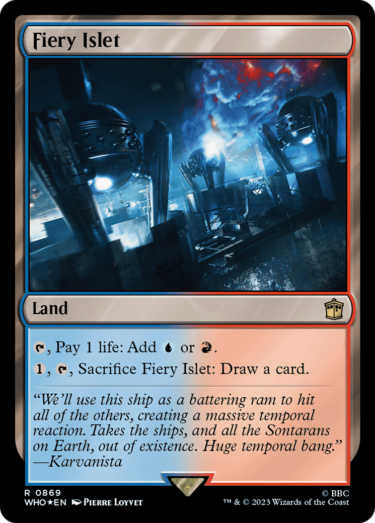 Fiery Islet (Surge Foil) [Doctor Who] | Devastation Store