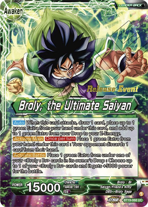 Broly // Broly, the Ultimate Saiyan (Fighter's Ambition Holiday Pack) (BT19-068) [Tournament Promotion Cards] | Devastation Store