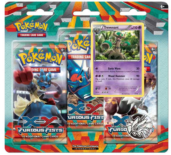 XY: Furious Fists - 3-Pack Blister (Trevenant) | Devastation Store