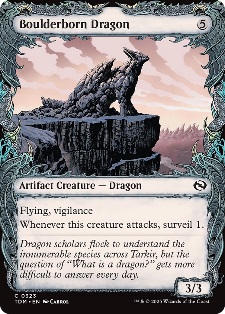 Boulderborn Dragon (Showcase) [Tarkir: Dragonstorm] | Devastation Store