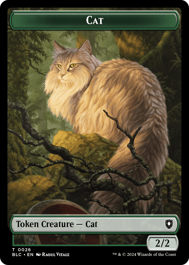 Elemental // Cat Double-Sided Token [Bloomburrow Commander Tokens] | Devastation Store