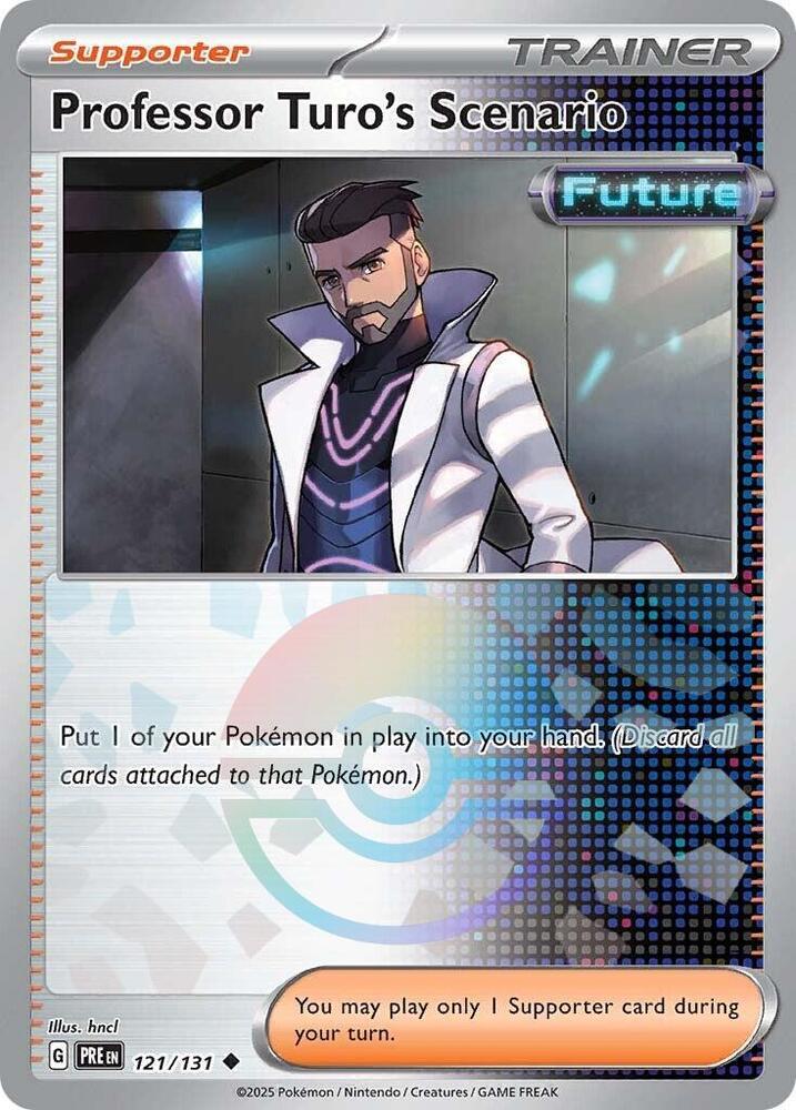 Professor Turo's Scenario (121/131) (Poke Ball Pattern) [Scarlet & Violet: Prismatic Evolutions] | Devastation Store