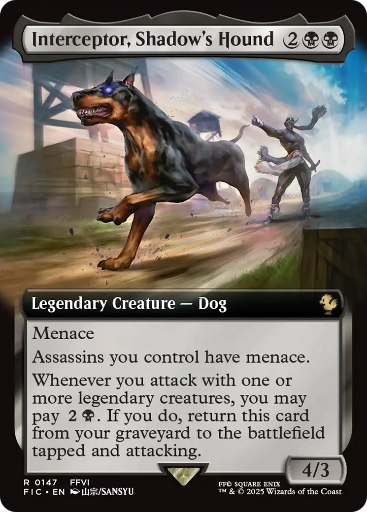 Interceptor, Shadow's Hound (Extended Art) [FINAL FANTASY Commander] | Devastation Store