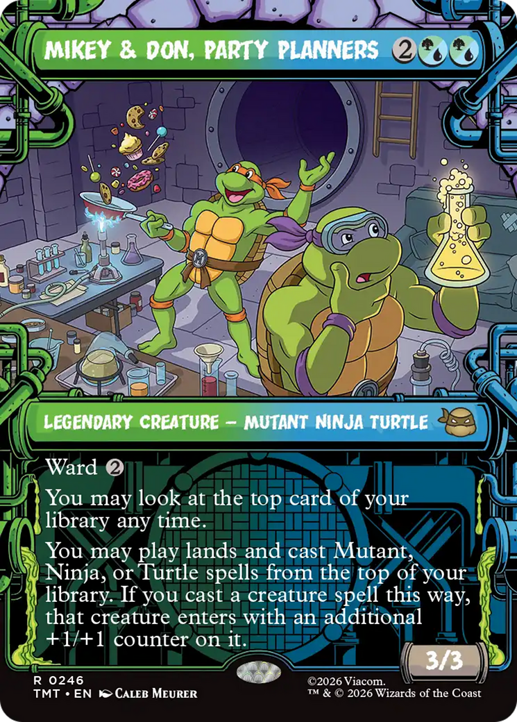 Mikey & Don, Party Planners (Showcase) [Teenage Mutant Ninja Turtles] | Devastation Store